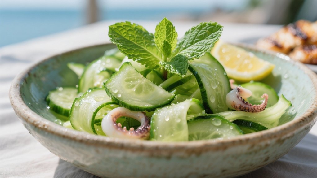 refreshing cucumber mint salad