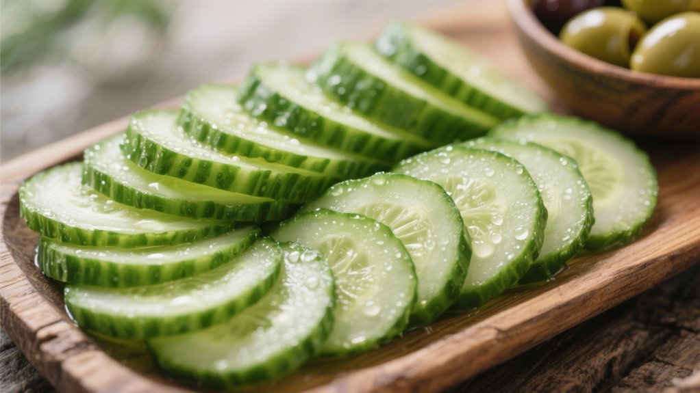 refreshing cucumber olive pairing