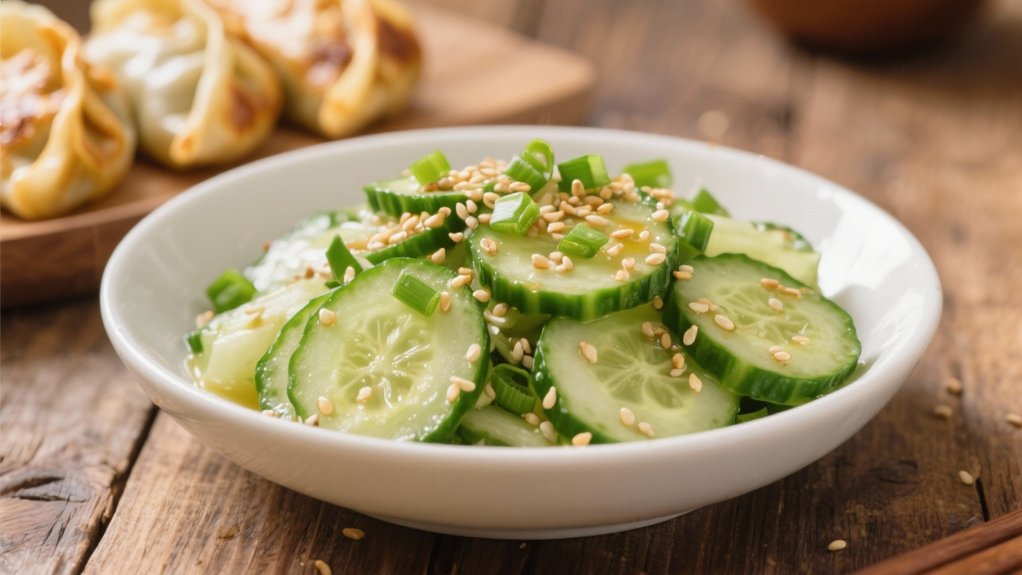 refreshing cucumber sesame salad
