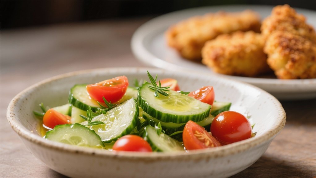 refreshing cucumber tomato salad