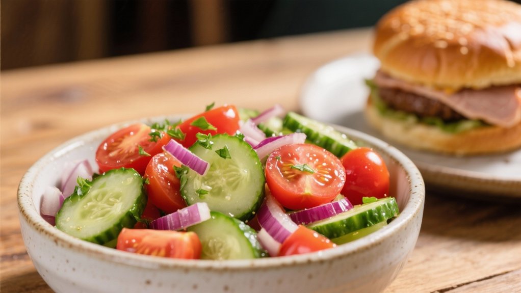 refreshing cucumber tomato salad