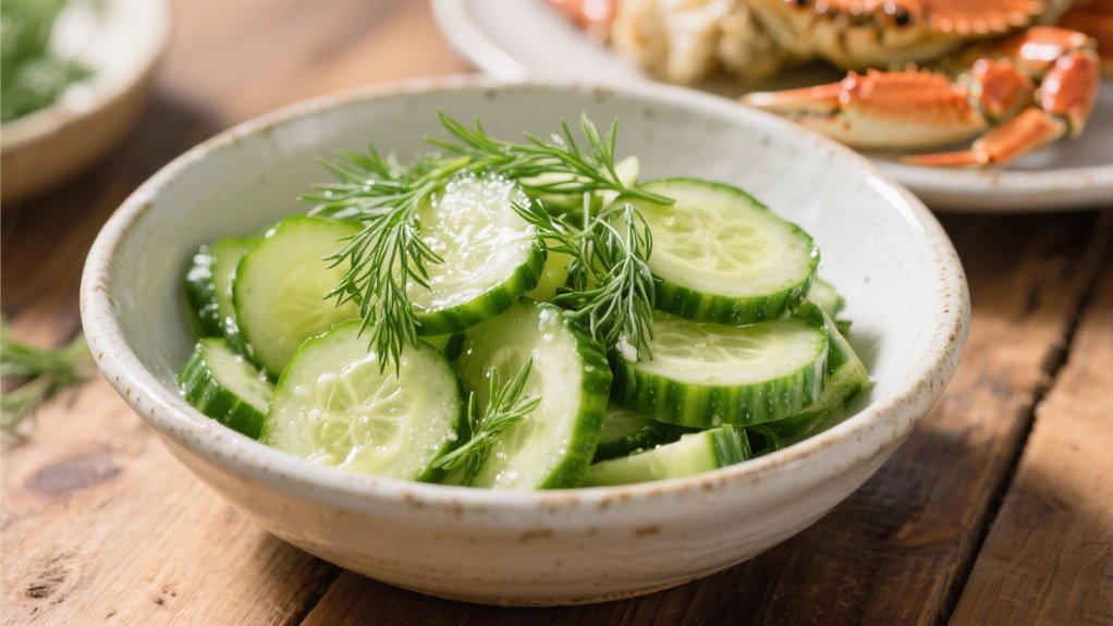 refreshing dill cucumber salad
