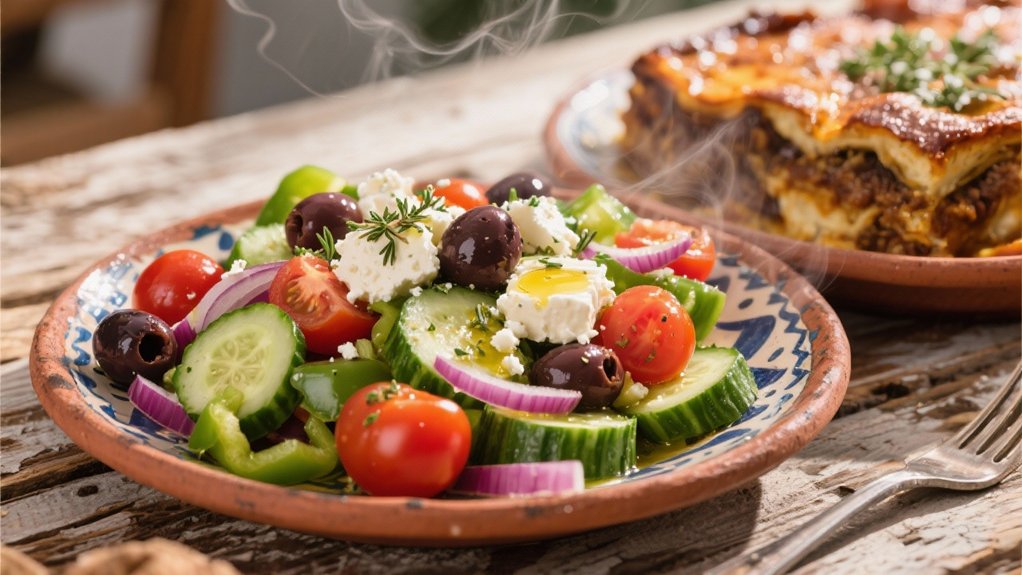 refreshing greek village salad