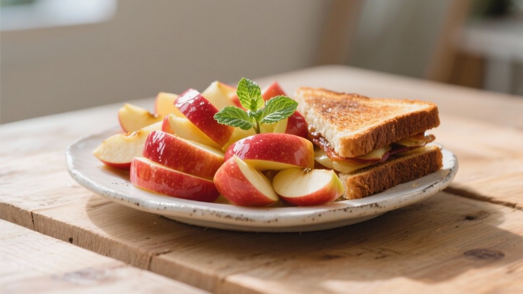 refreshing healthy apple slices