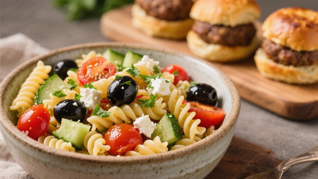 refreshing mediterranean pasta salad