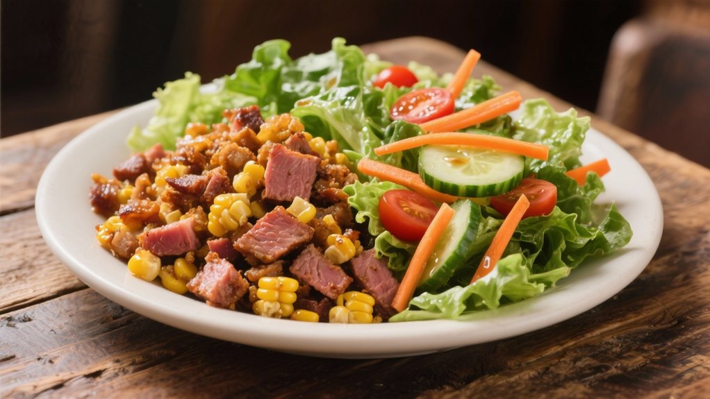 refreshing mixed green salad