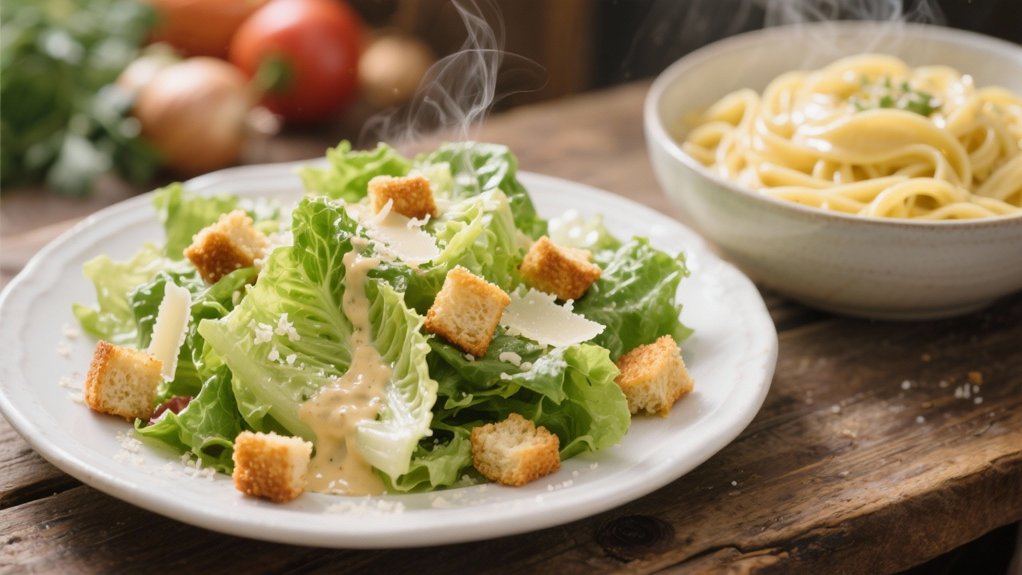 refreshing salad balances richness