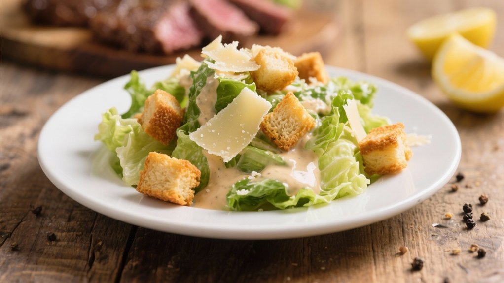 refreshing salad complements beef