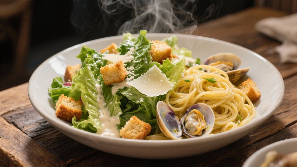 refreshing salad complements pasta