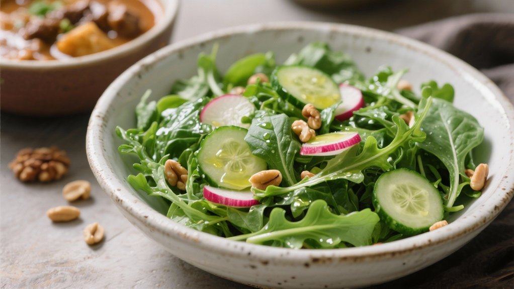 refreshing salad complements stew