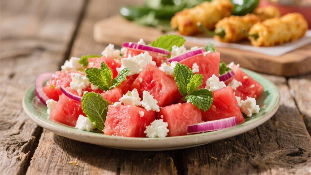 refreshing salad with feta