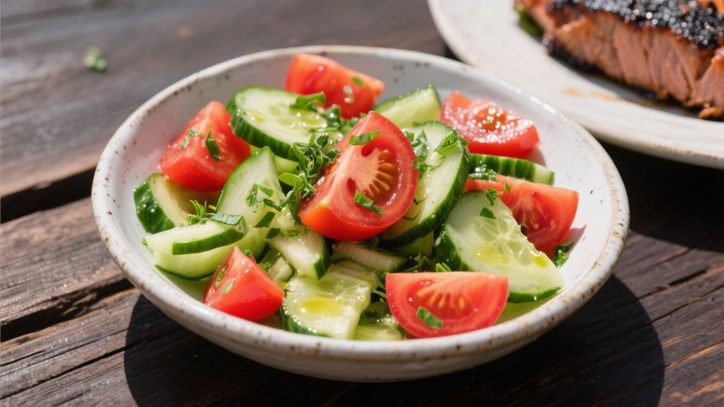 refreshing salad with tuna