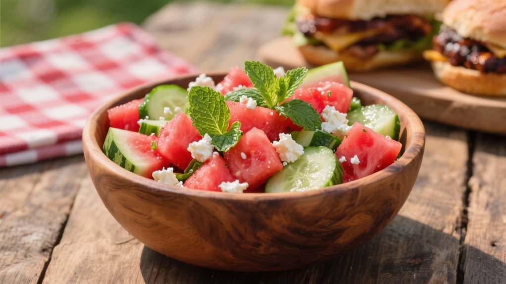refreshing summer watermelon salad