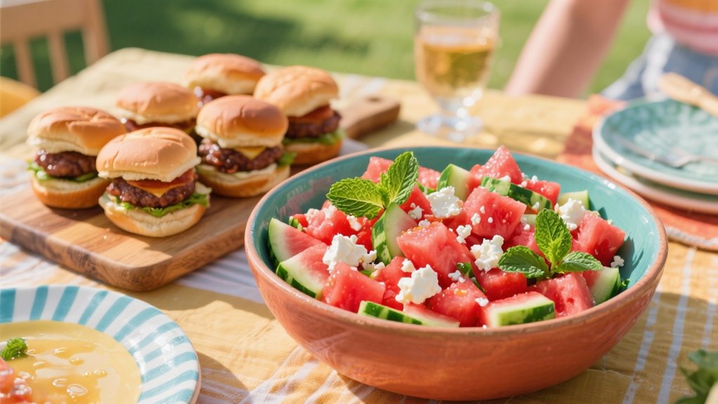 refreshing summer watermelon salad