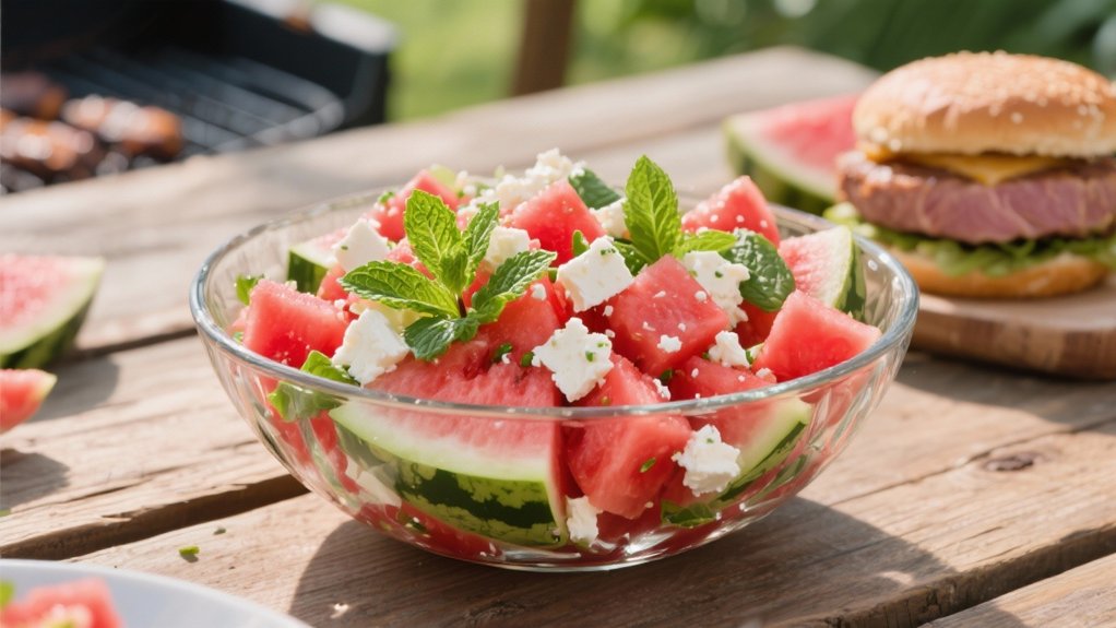 refreshing watermelon feta salad