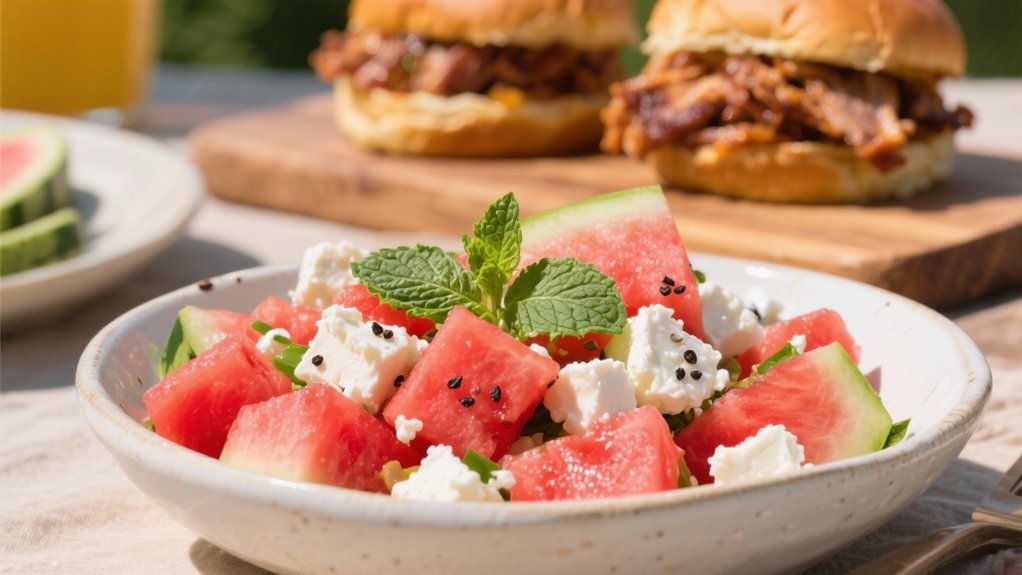 refreshing watermelon feta salad