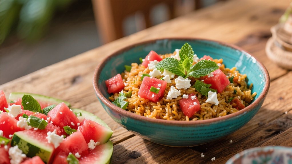 refreshing watermelon feta salad