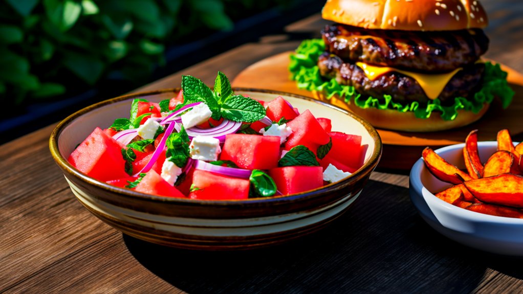 refreshing watermelon feta salad