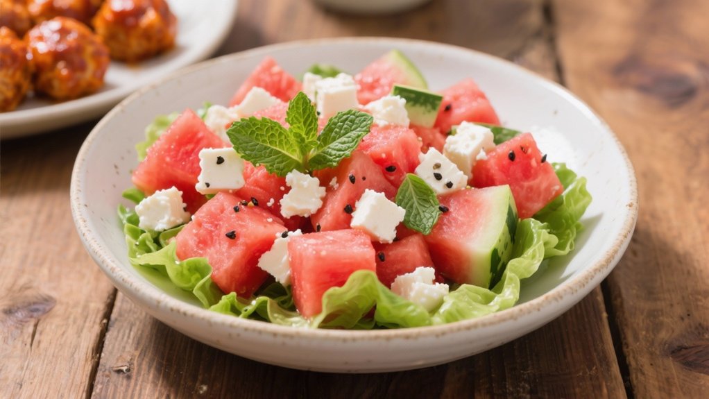 refreshing watermelon feta salad