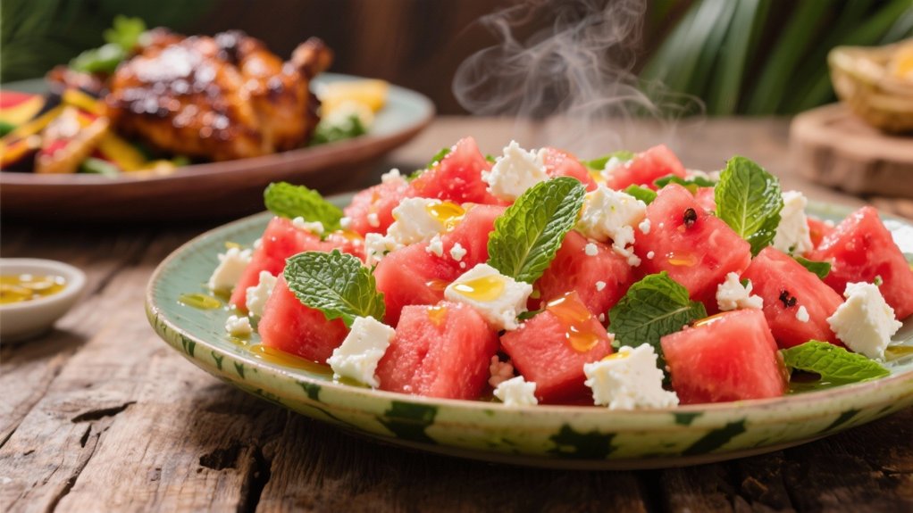 refreshing watermelon feta salad
