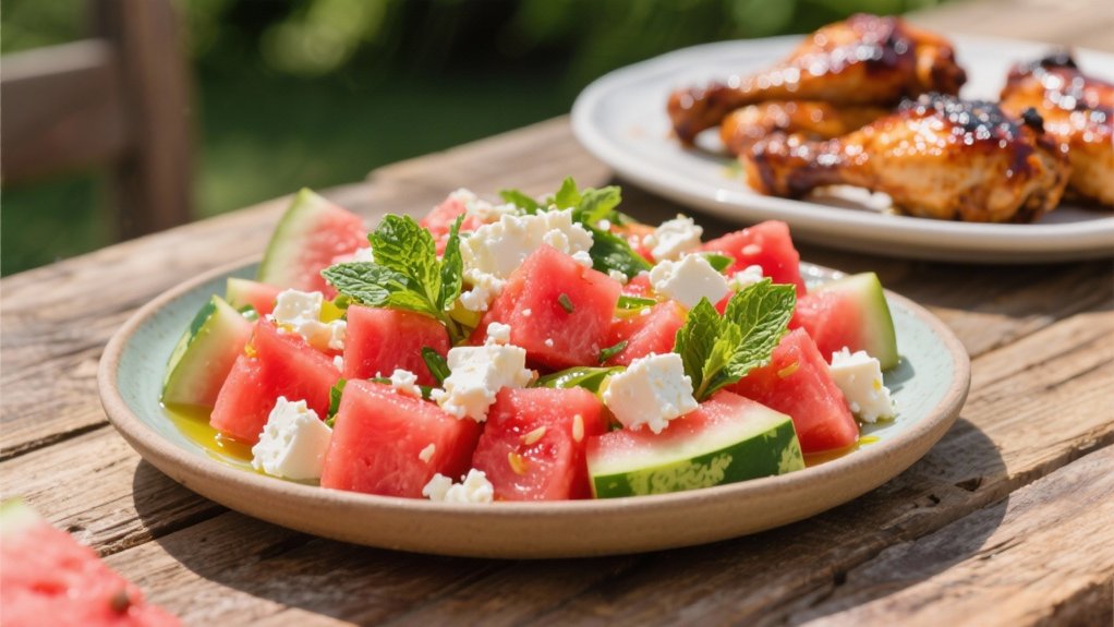 refreshing watermelon feta salad