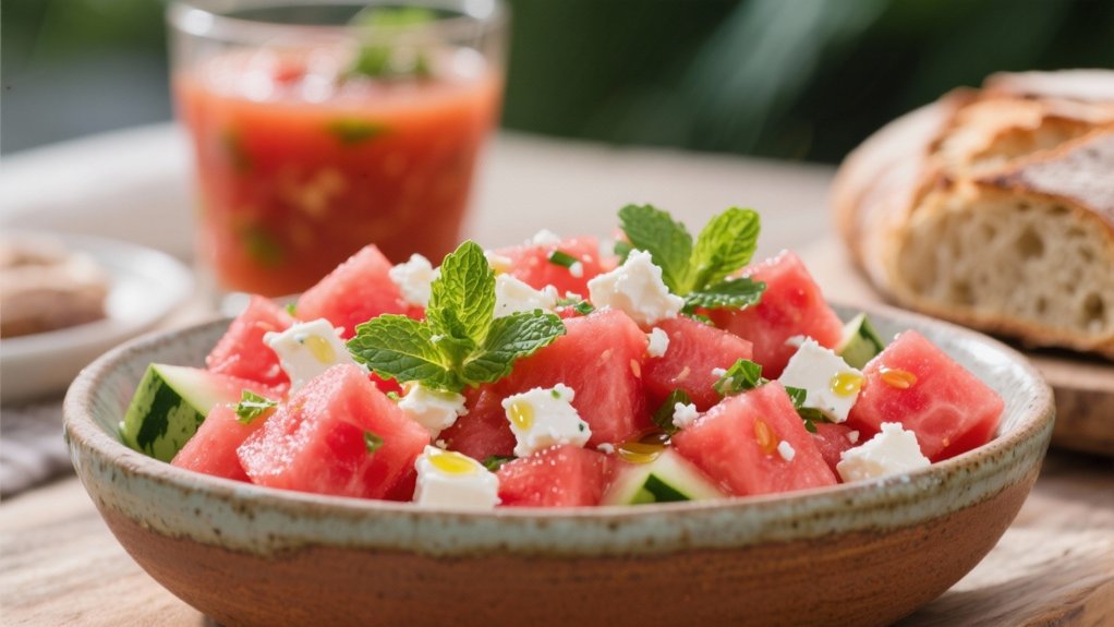 refreshing watermelon feta salad