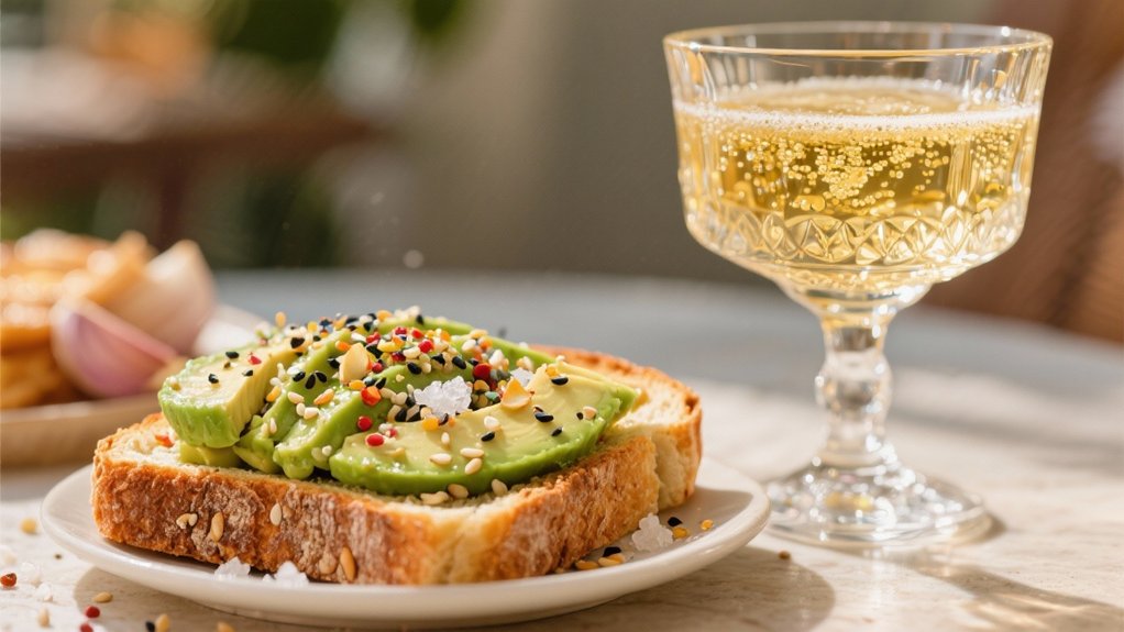 ripe avocados crispy toast