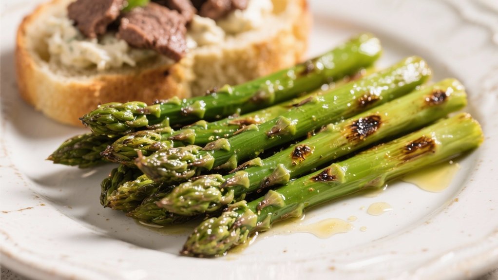 roasted asparagus enhances breakfast