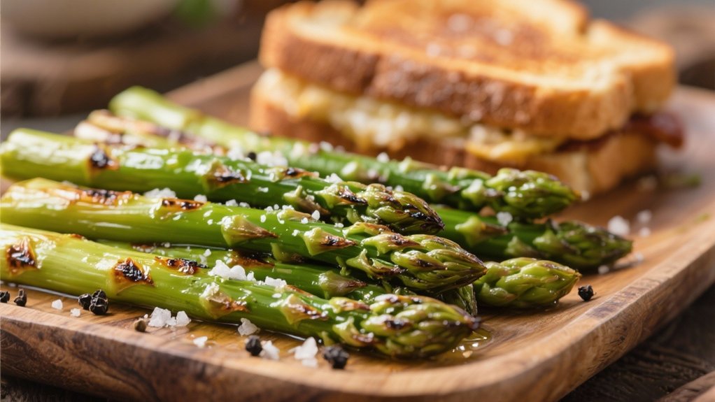 roasted asparagus enhances monte cristo