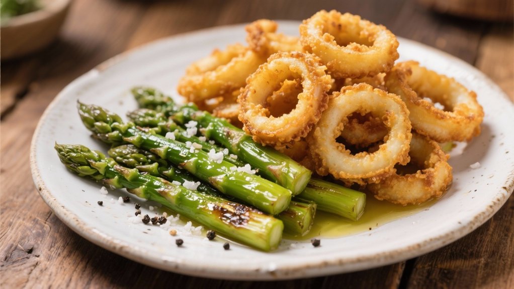 roasted asparagus enhances seafood