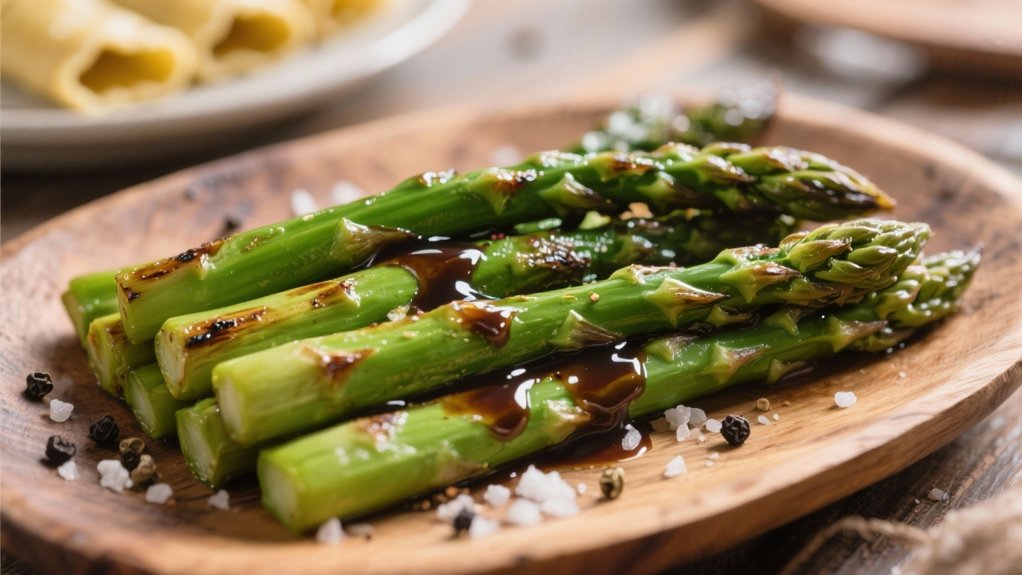 roasted asparagus with balsamic glaze