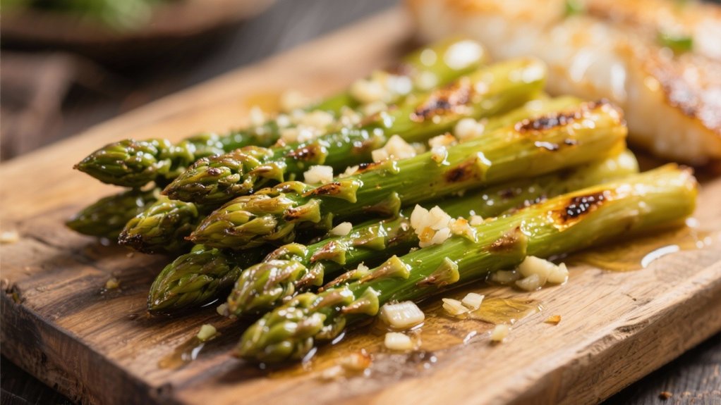 roasted asparagus with garlic