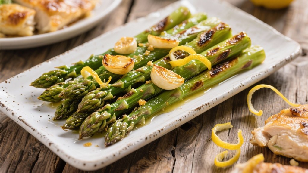 roasted asparagus with garlic