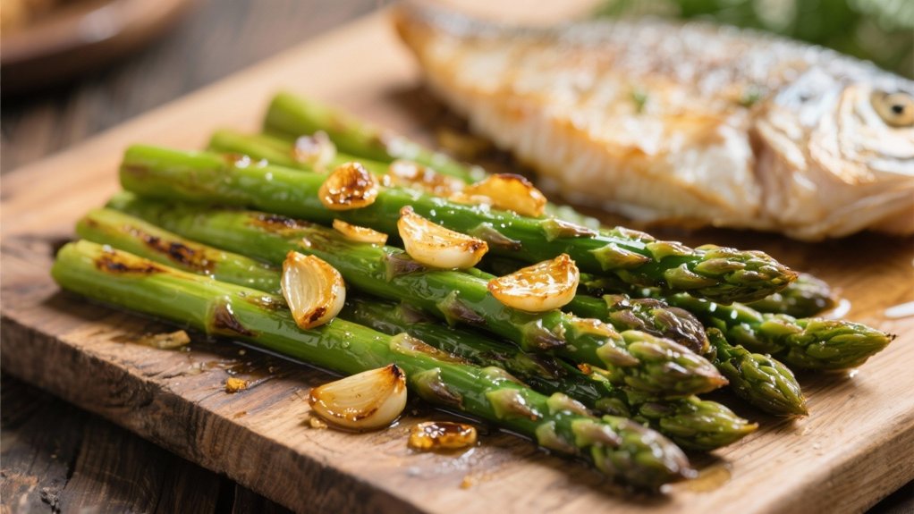 roasted asparagus with garlic