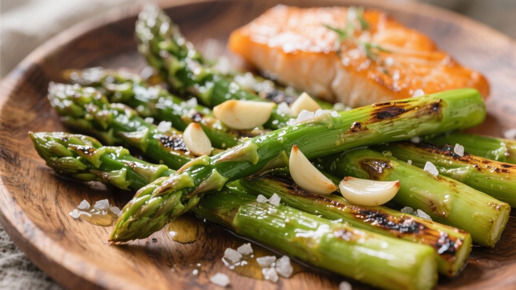 roasted asparagus with garlic