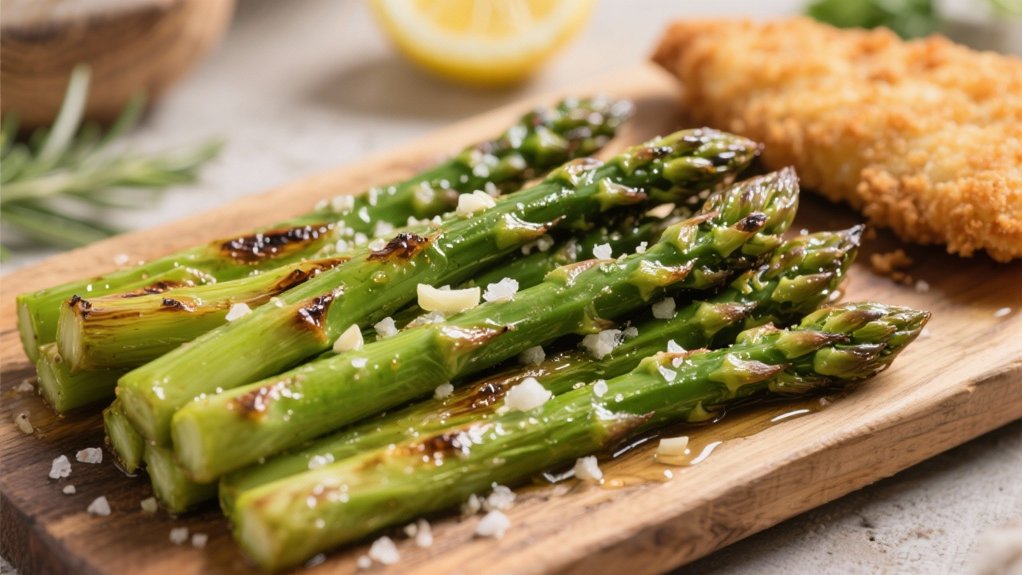 roasted asparagus with garlic