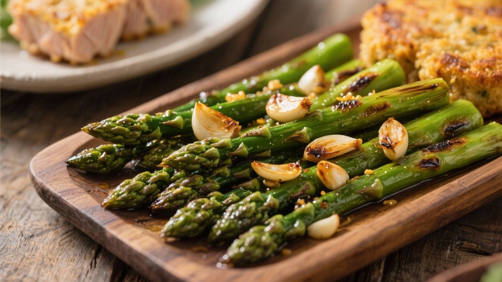 roasted asparagus with garlic