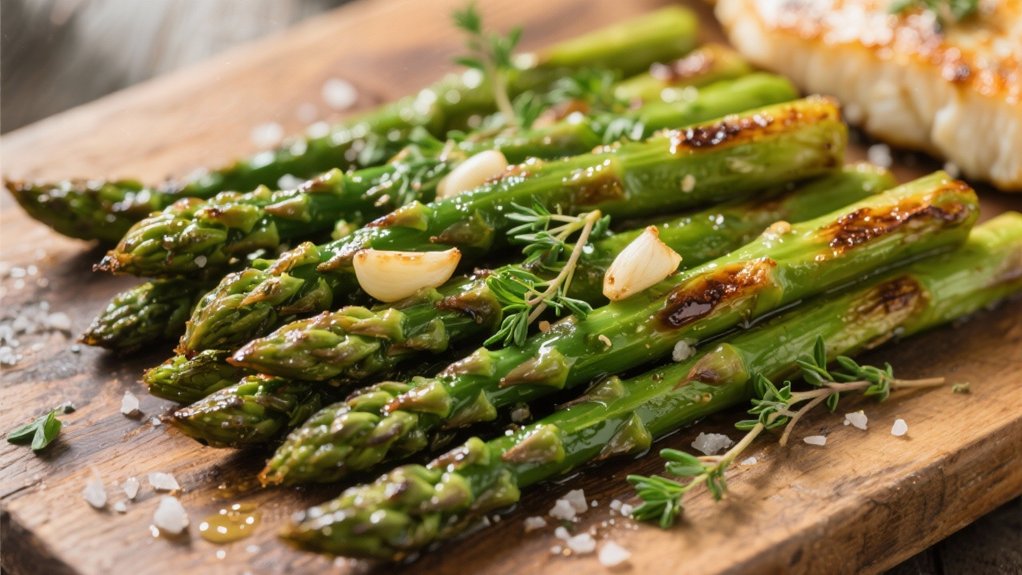 roasted asparagus with garlic