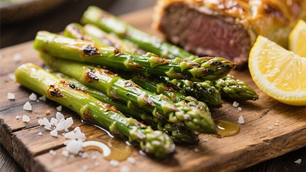 roasted asparagus with lemon