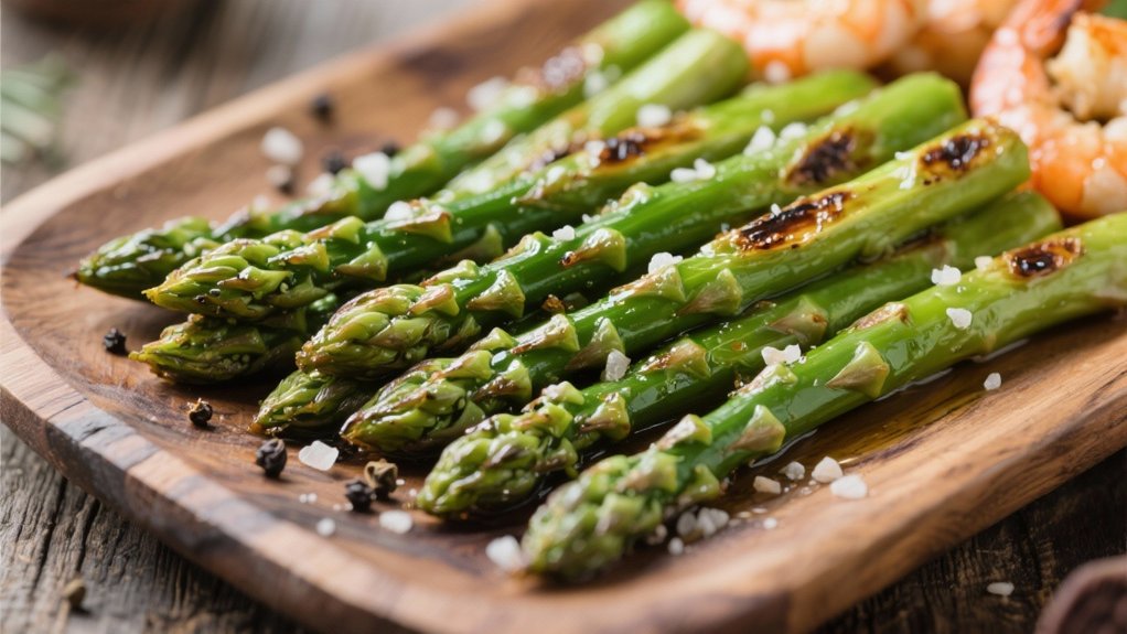 roasted asparagus with lemon