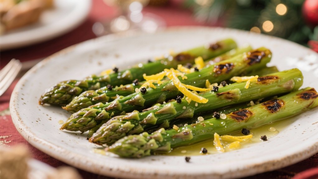 roasted asparagus with lemon