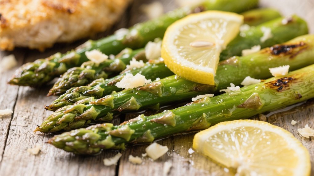 roasted asparagus with lemon