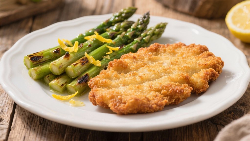 roasted asparagus with lemon