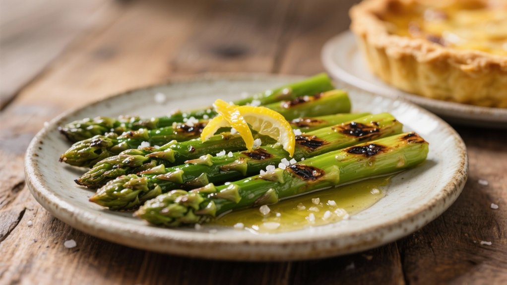 roasted asparagus with lemon