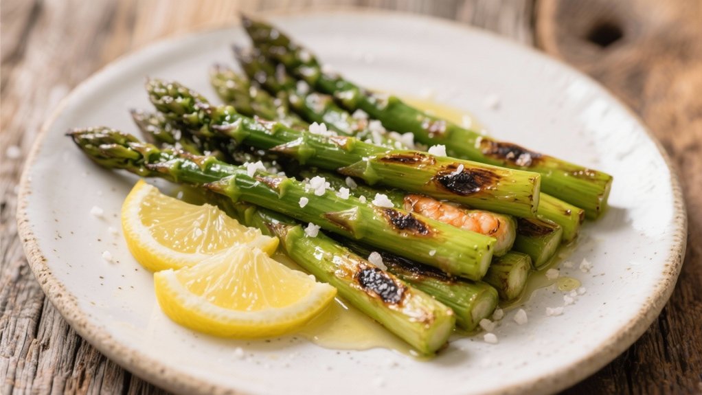 roasted asparagus with lemon