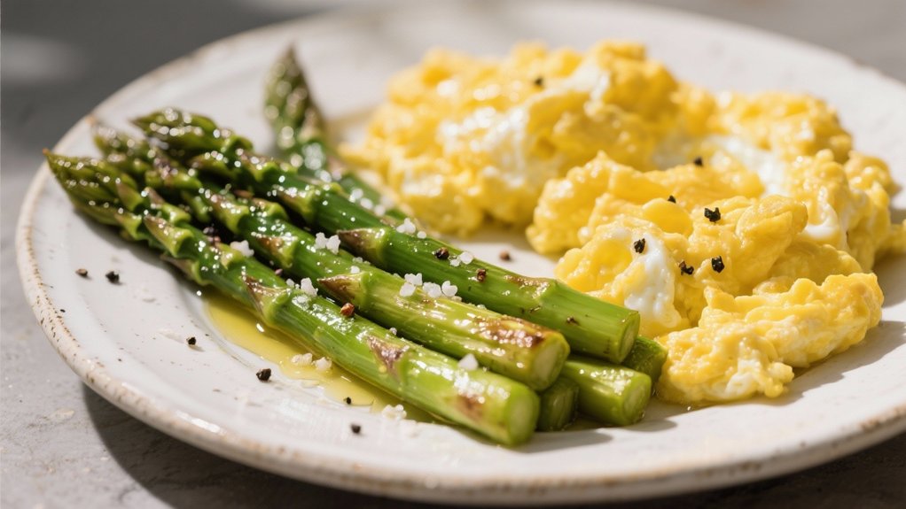 roasted asparagus with lemon