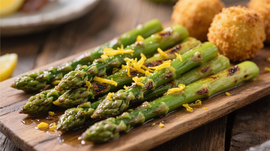 roasted asparagus with lemon