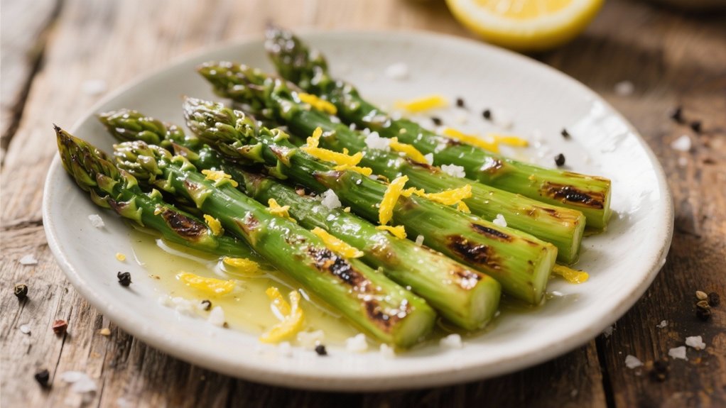 roasted asparagus with lemon