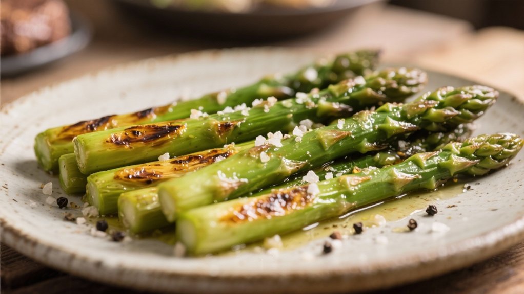 roasted asparagus with seasonings