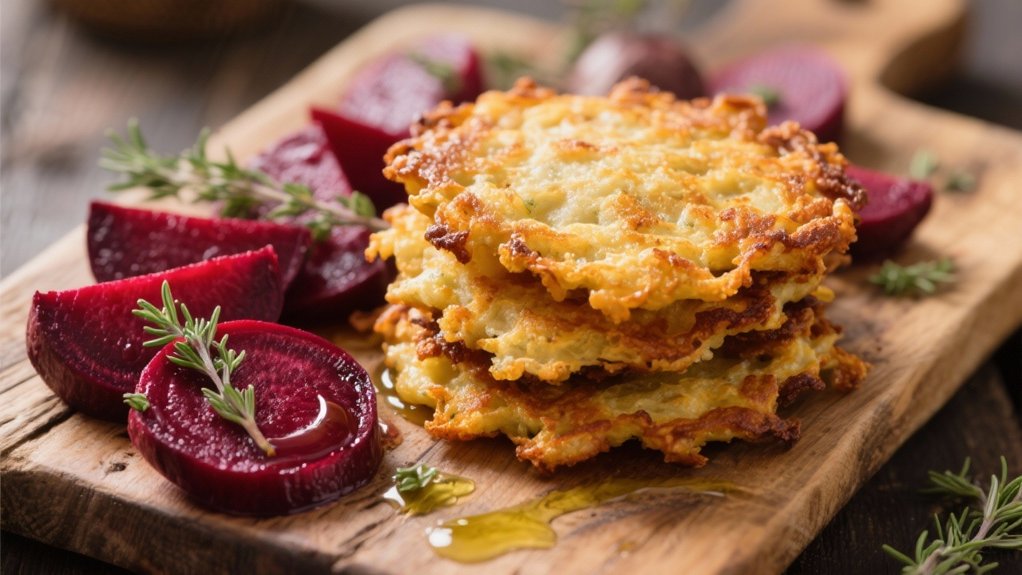 roasted beets enhance latkes